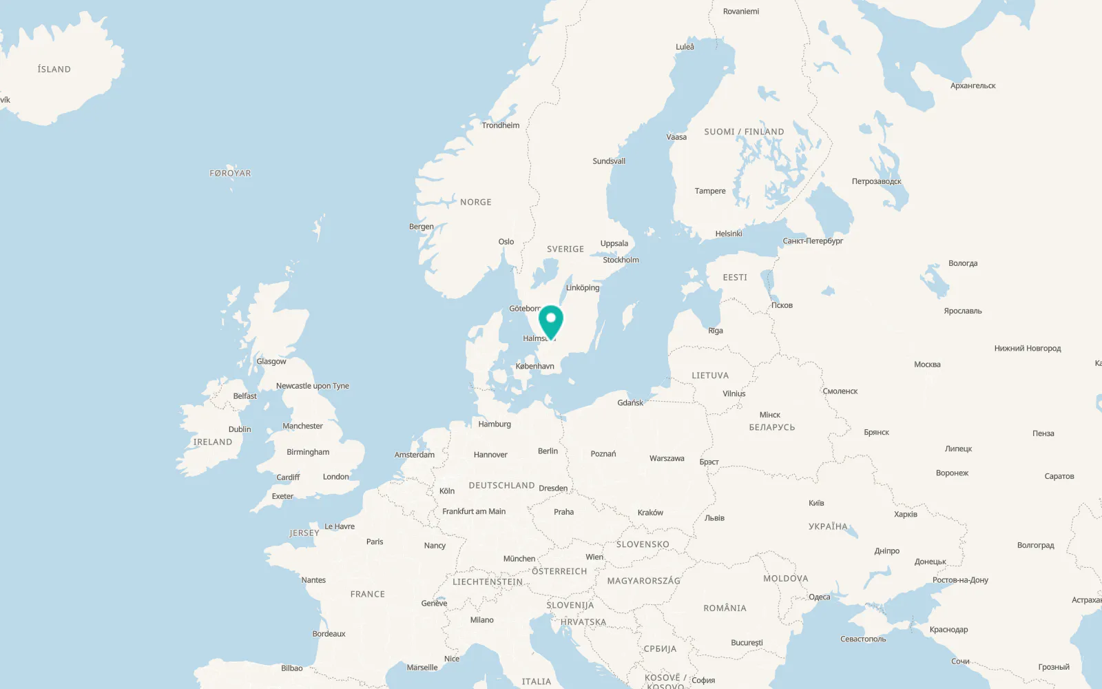 Map of Markaryd