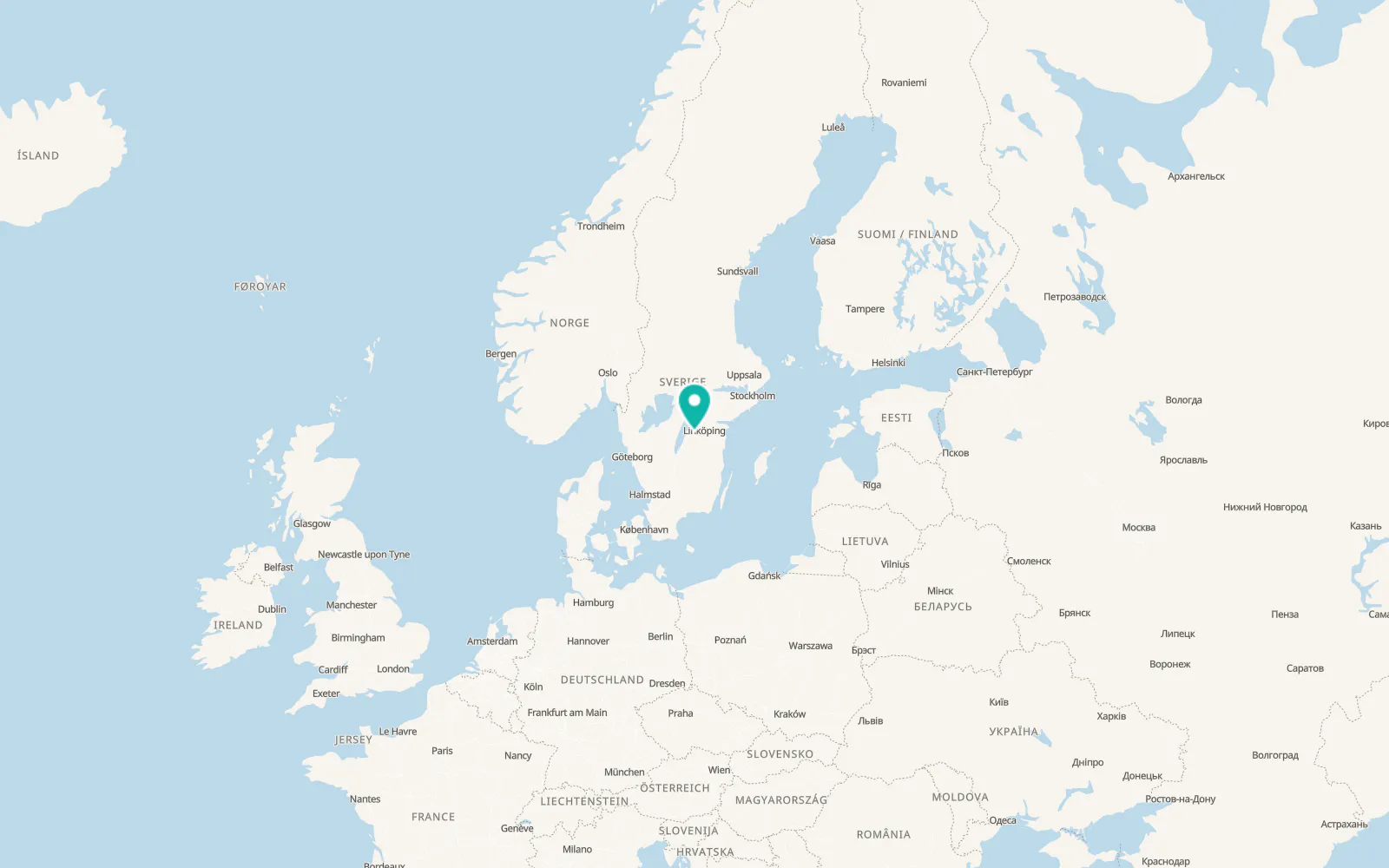 Map of Mjölby