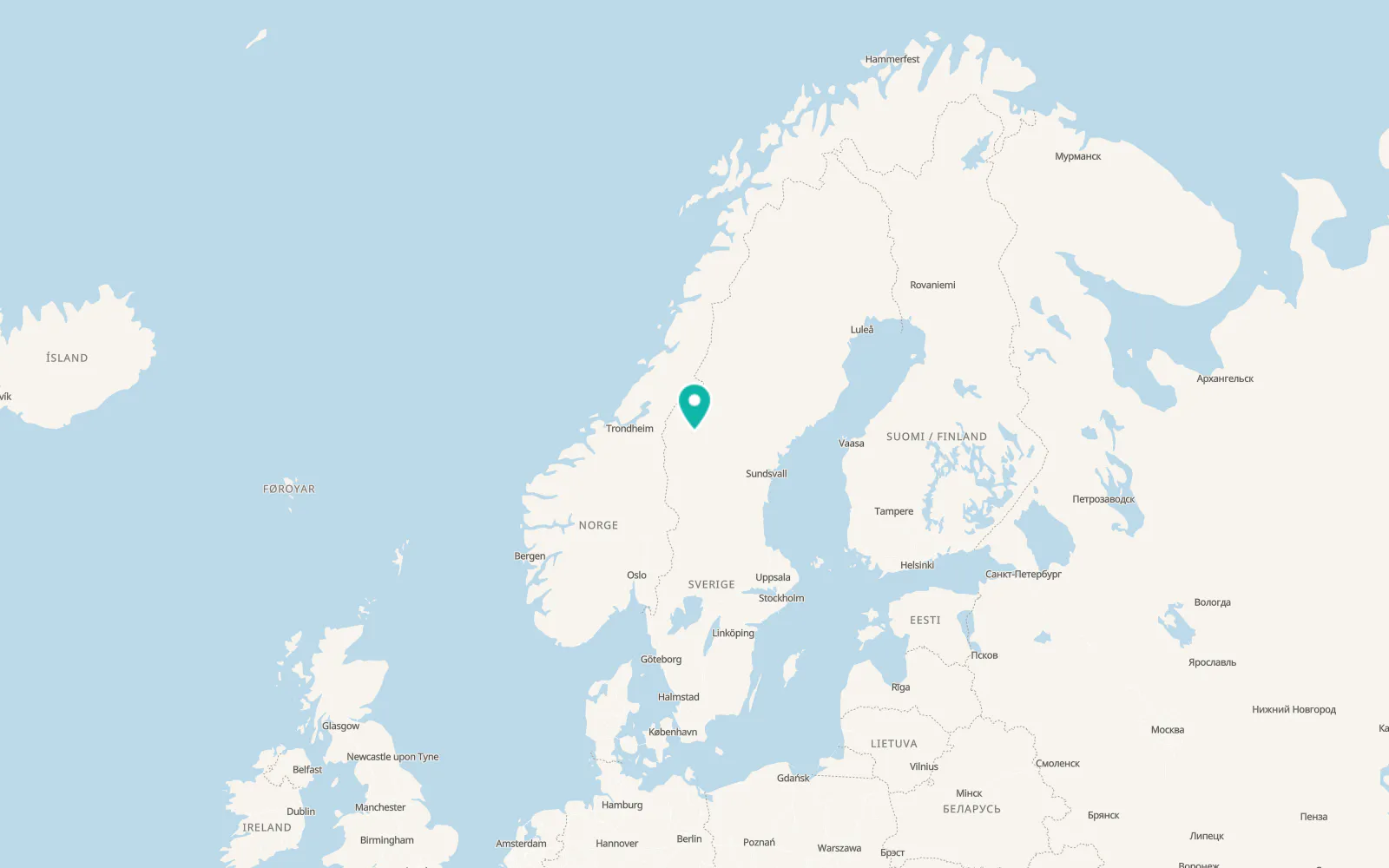 Map of Mörsil