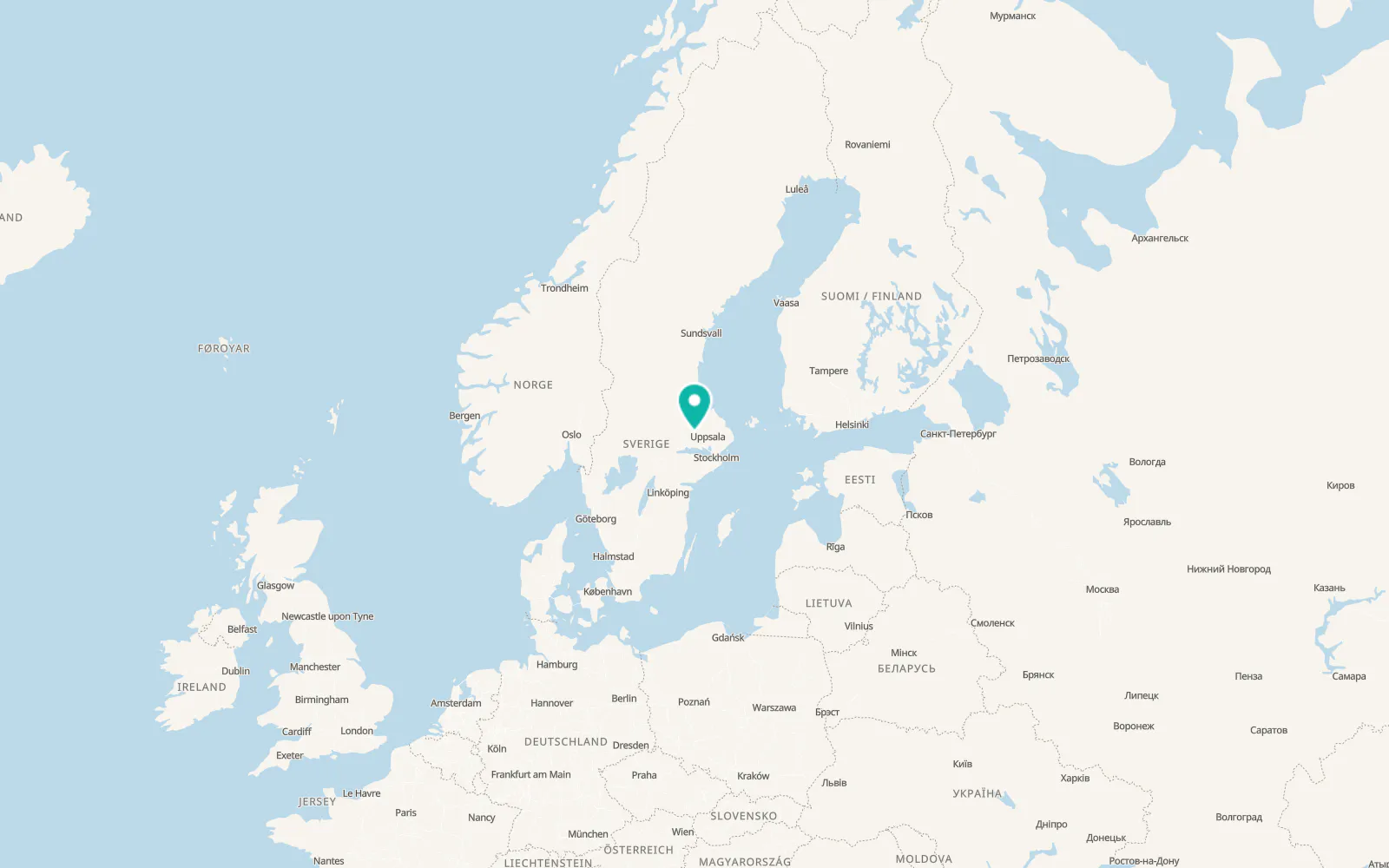 Map of Morgongåva