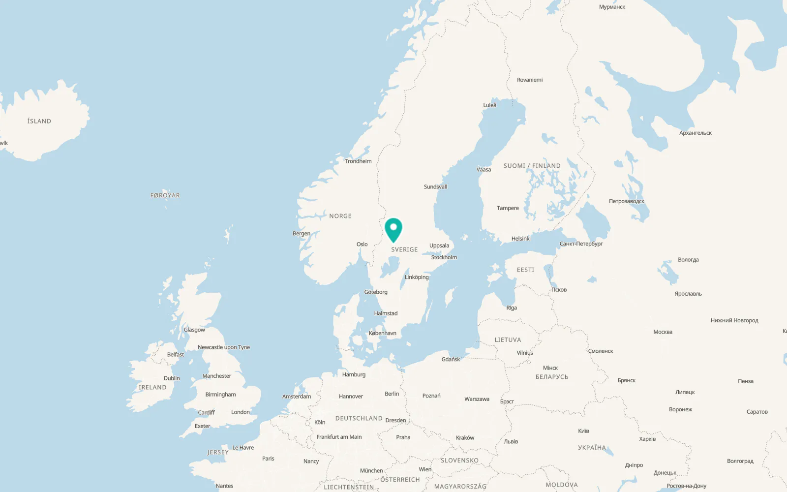 Map of Munkfors