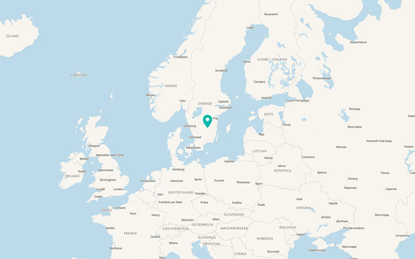 Map of Myresjö