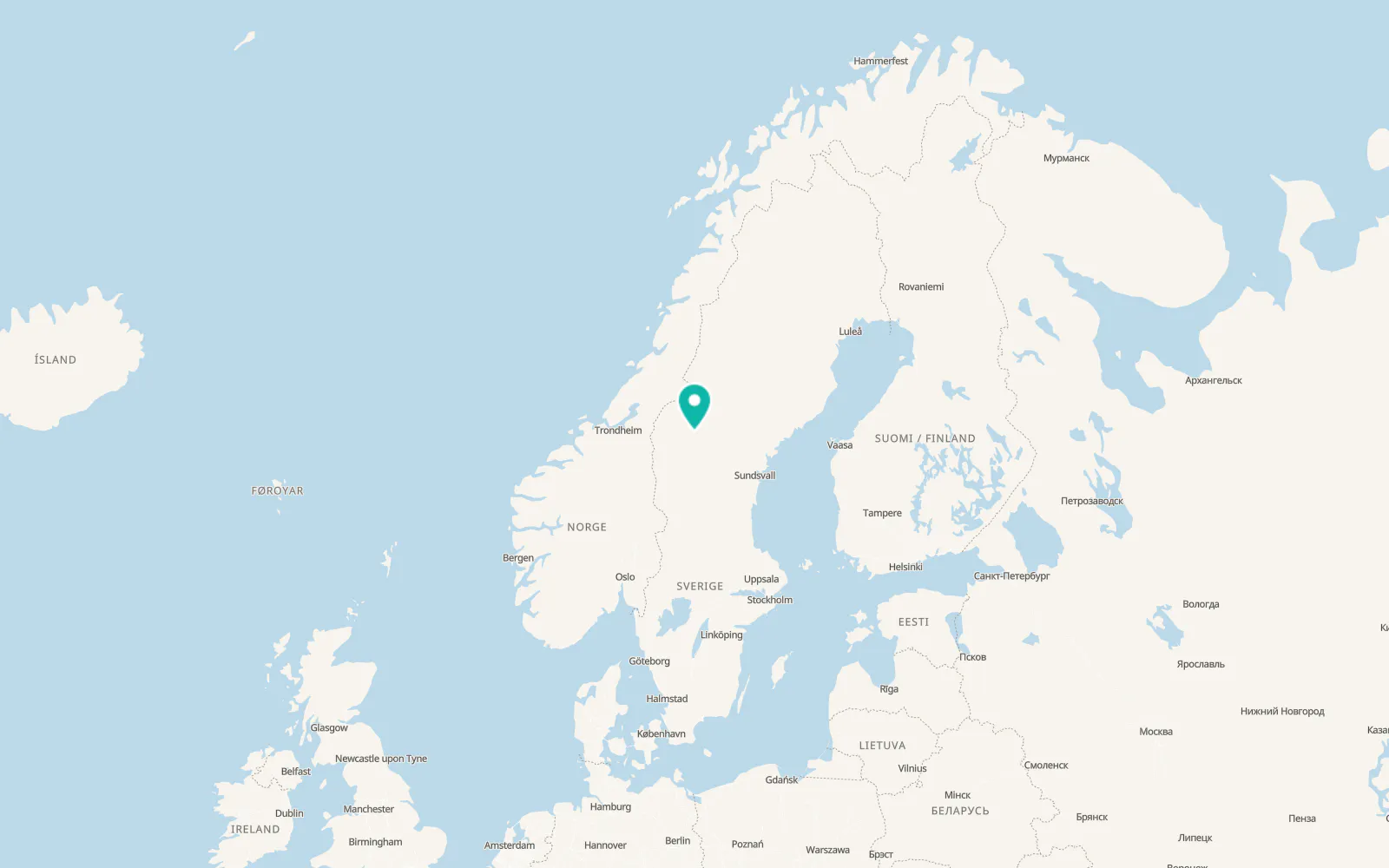 Map of Nälden