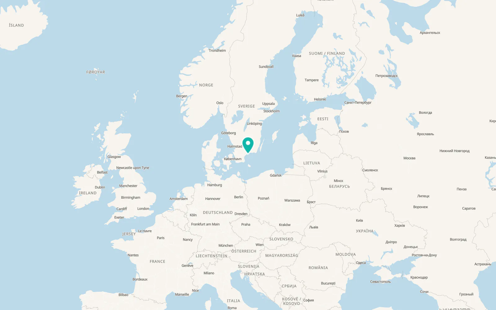 Map of Nogersund