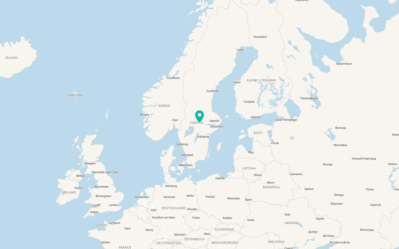 Map of Nora