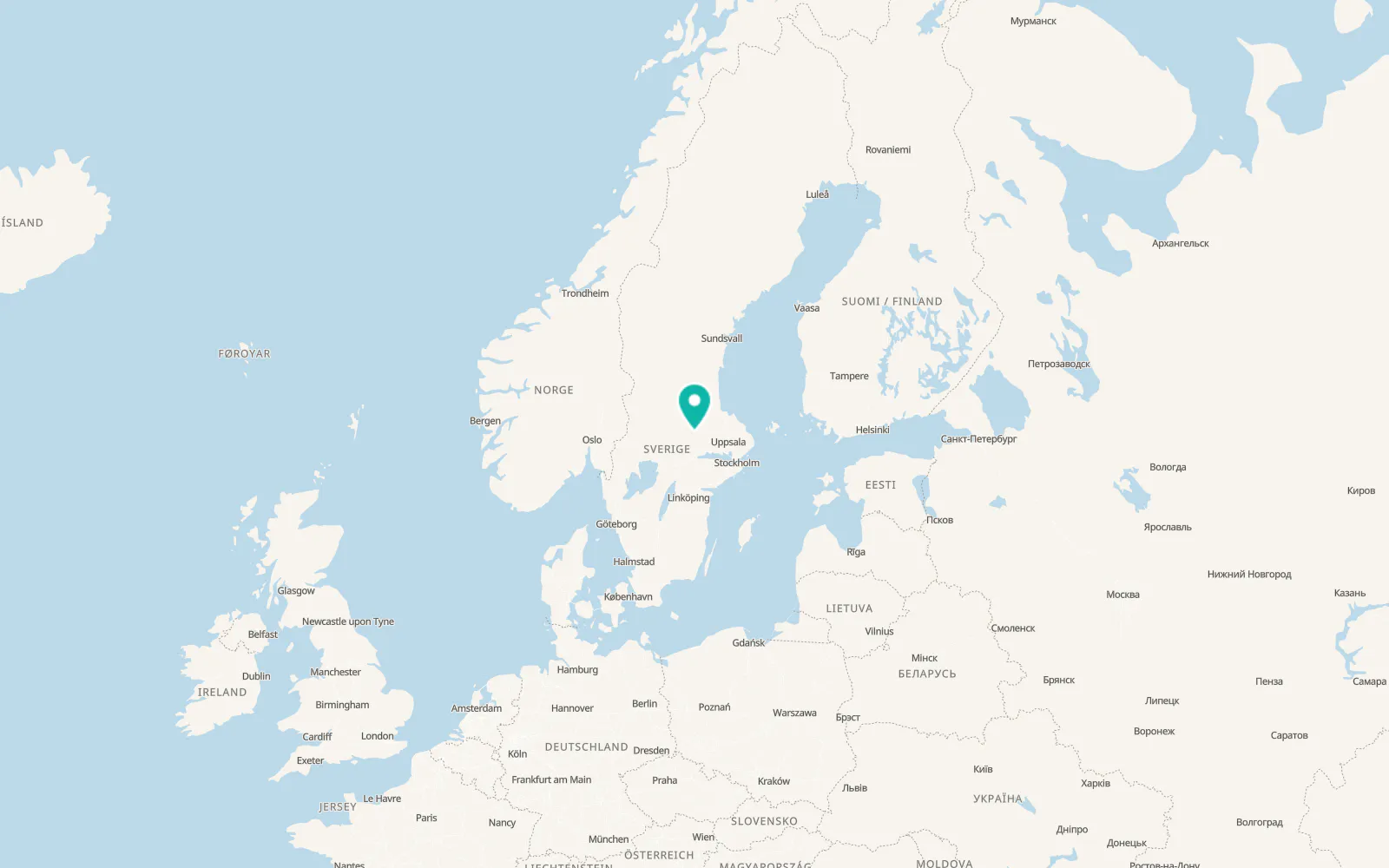 Map of Norberg