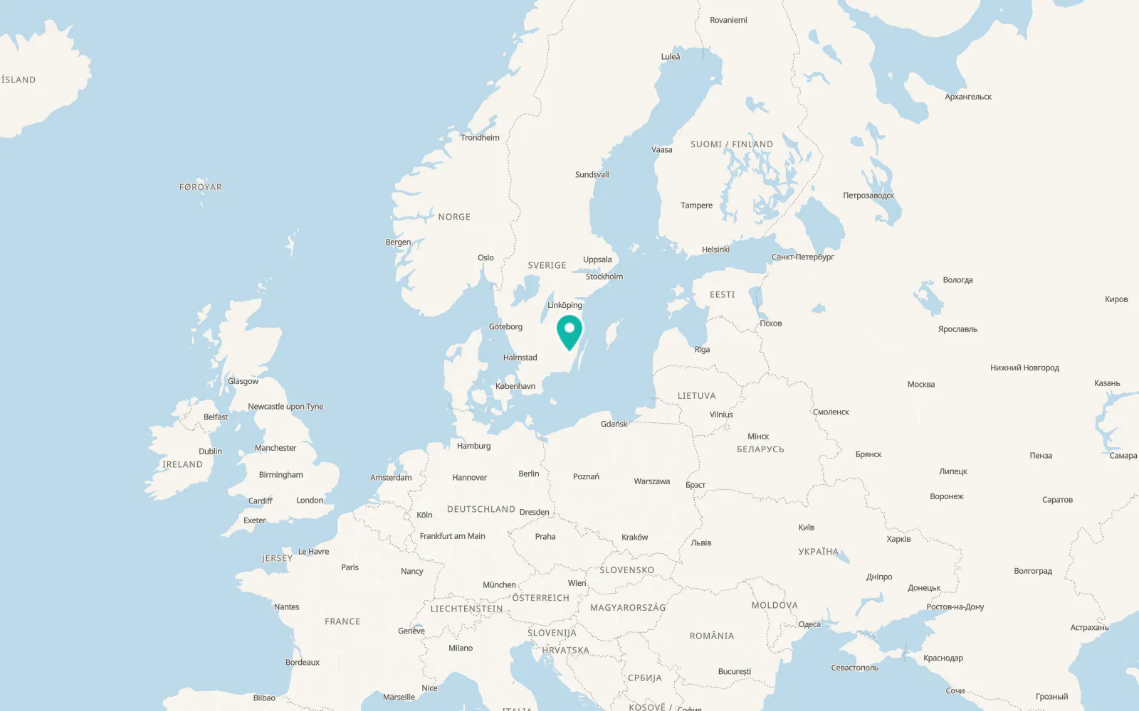 Map of Nybro