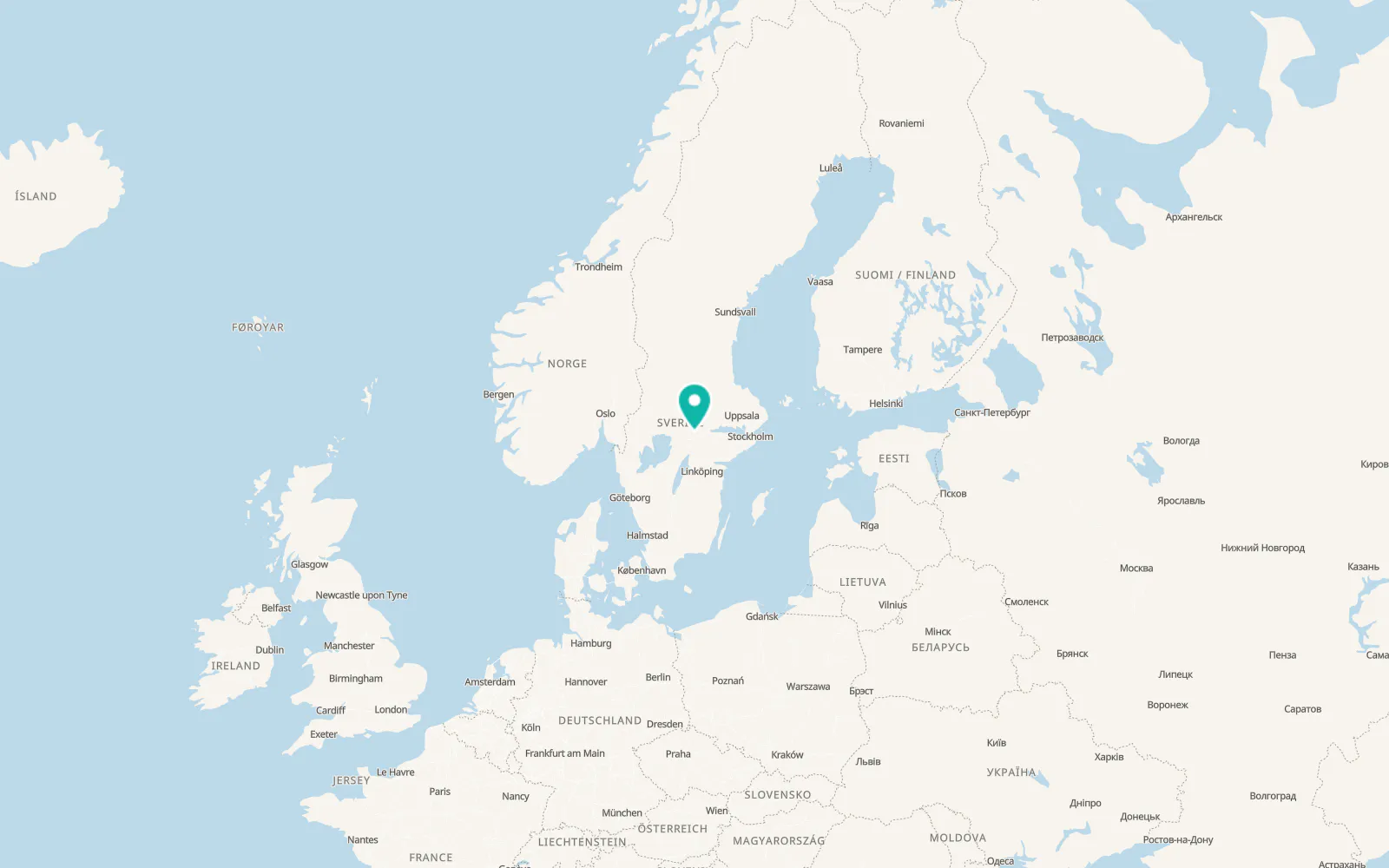 Map of Ölmbrotorp