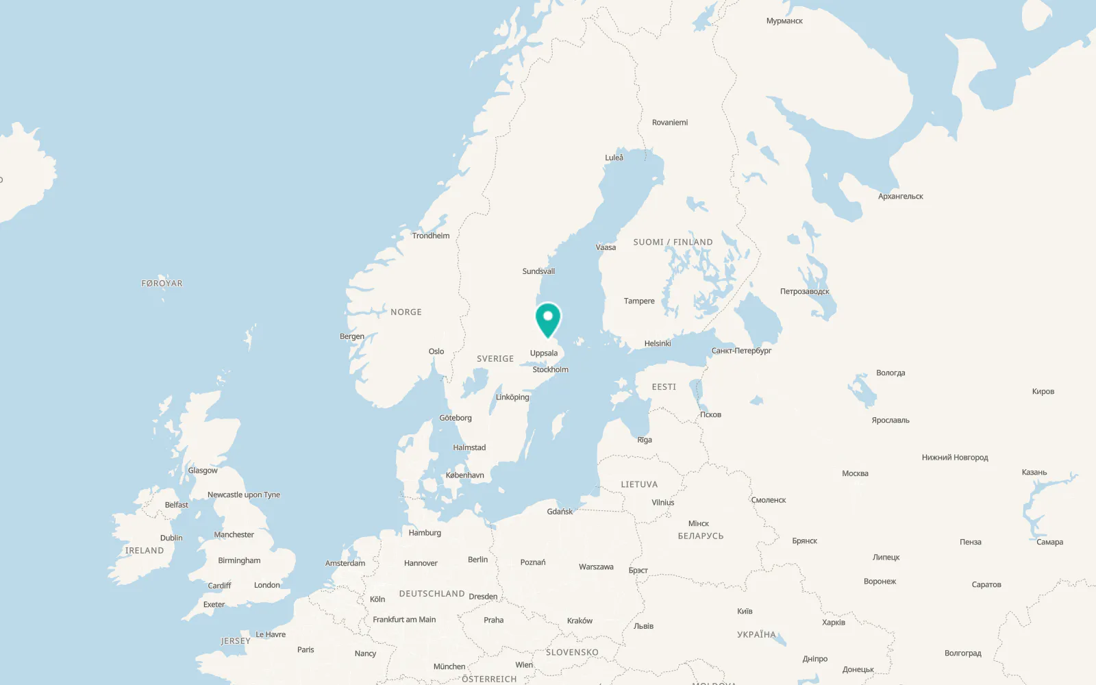Map of Österbybruk