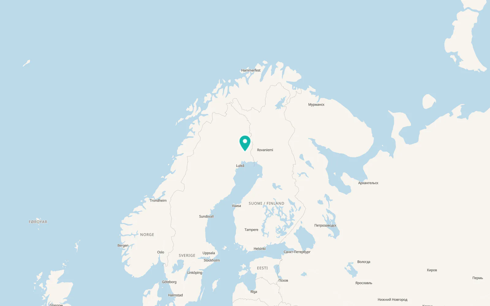 Map of Överkalix
