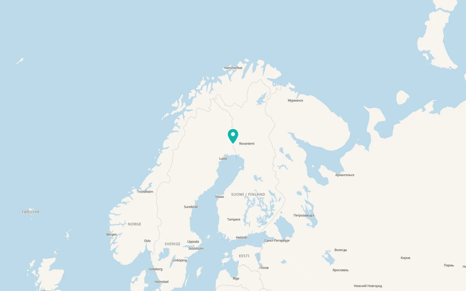 Map of Övertorneå