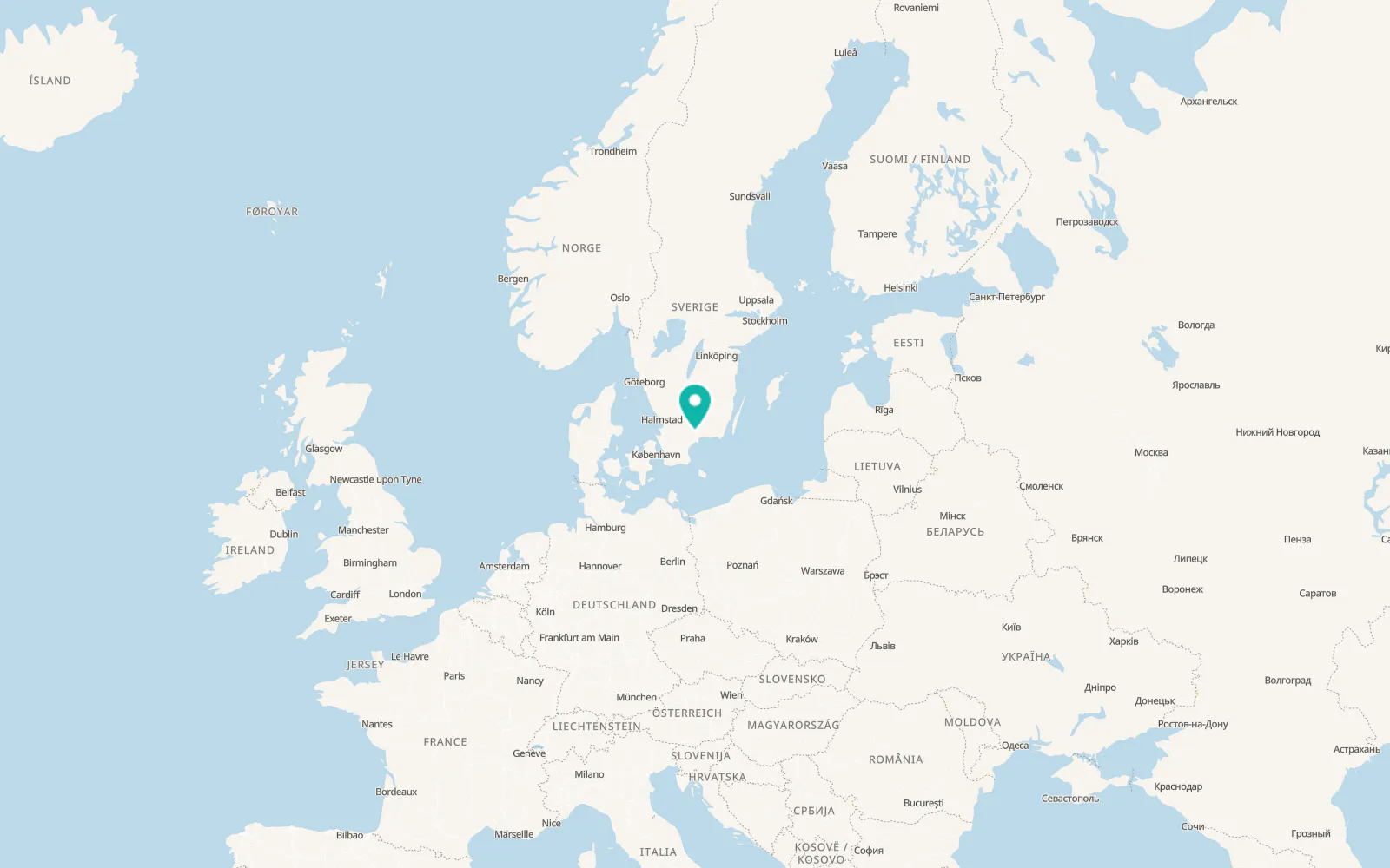 Map of Olofström