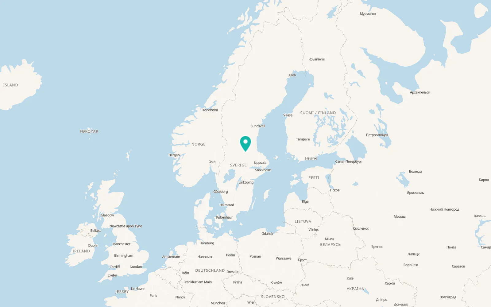 Map of Ornäs