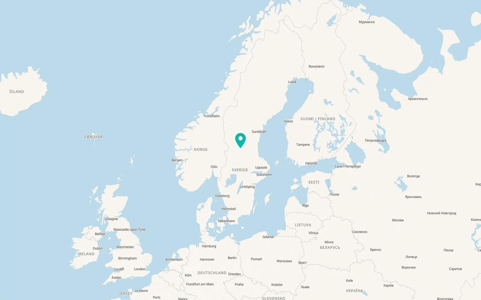 Map of Orsa