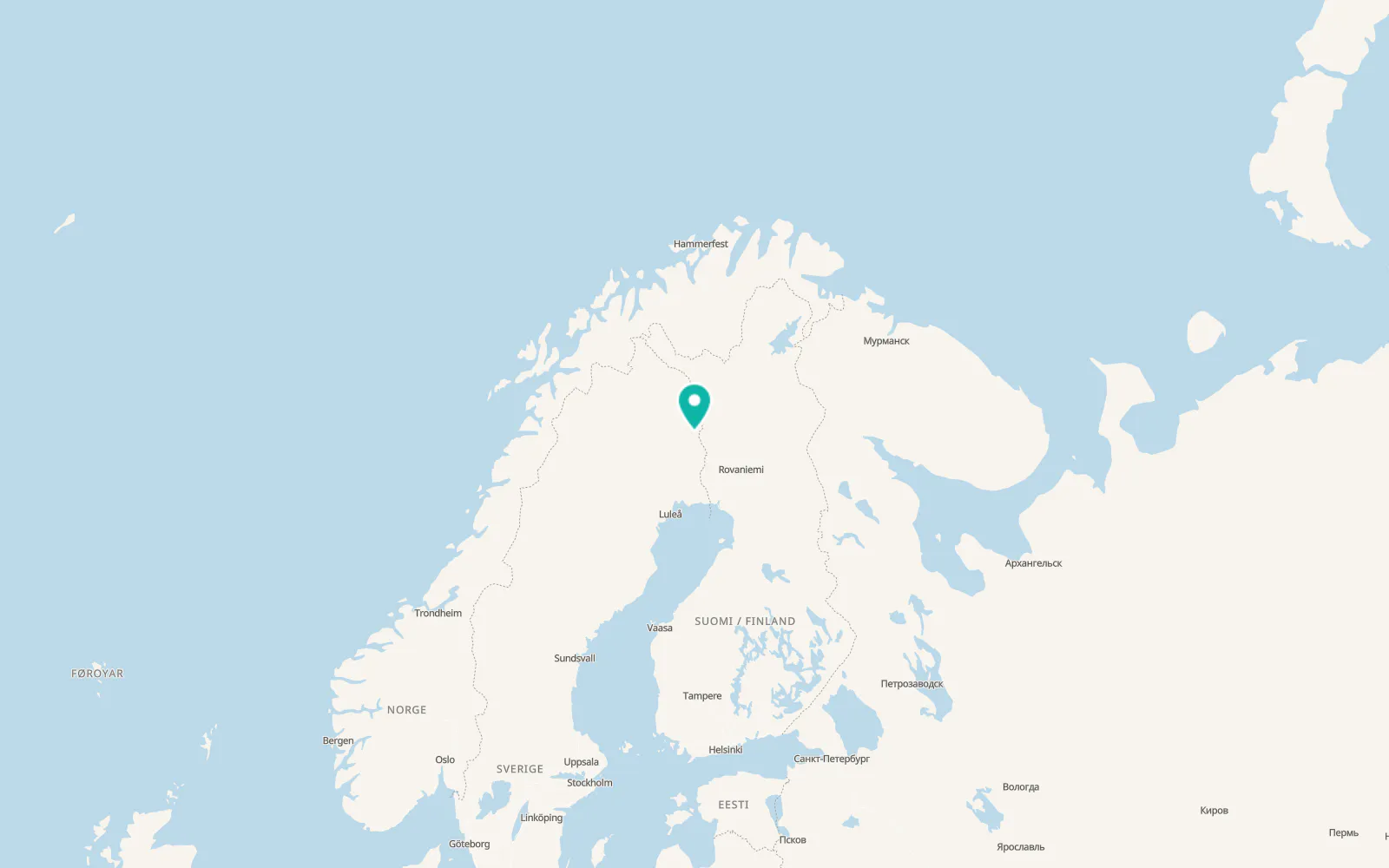 Map of Pajala