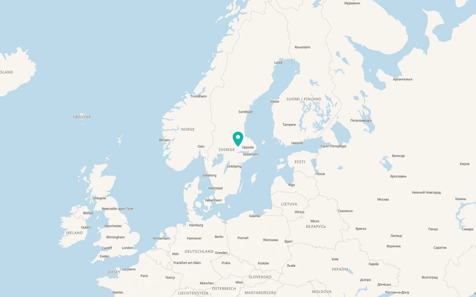 Map of Ramnäs