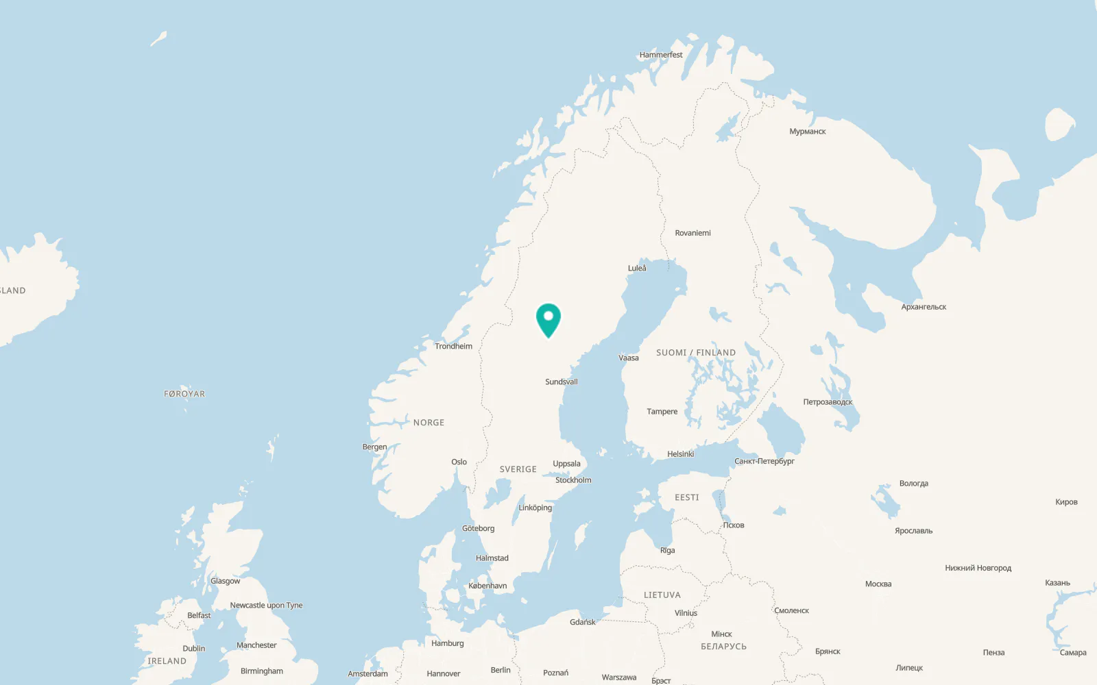 Map of Ramsele