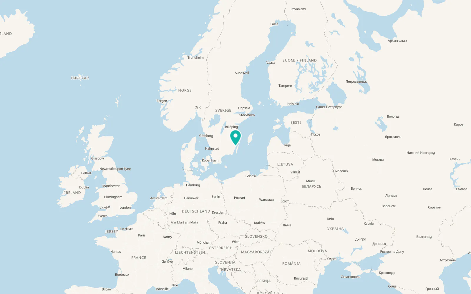 Map of Rockneby