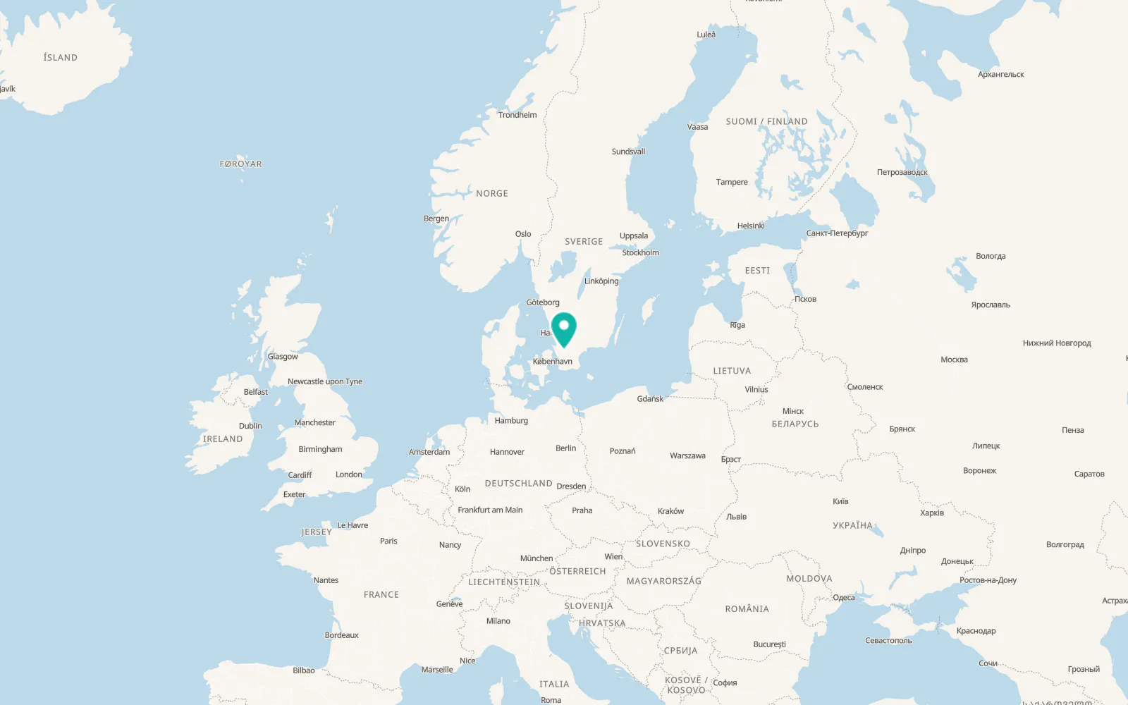 Map of Röstånga