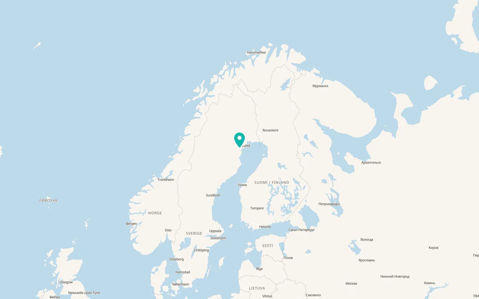Map of Roknäs