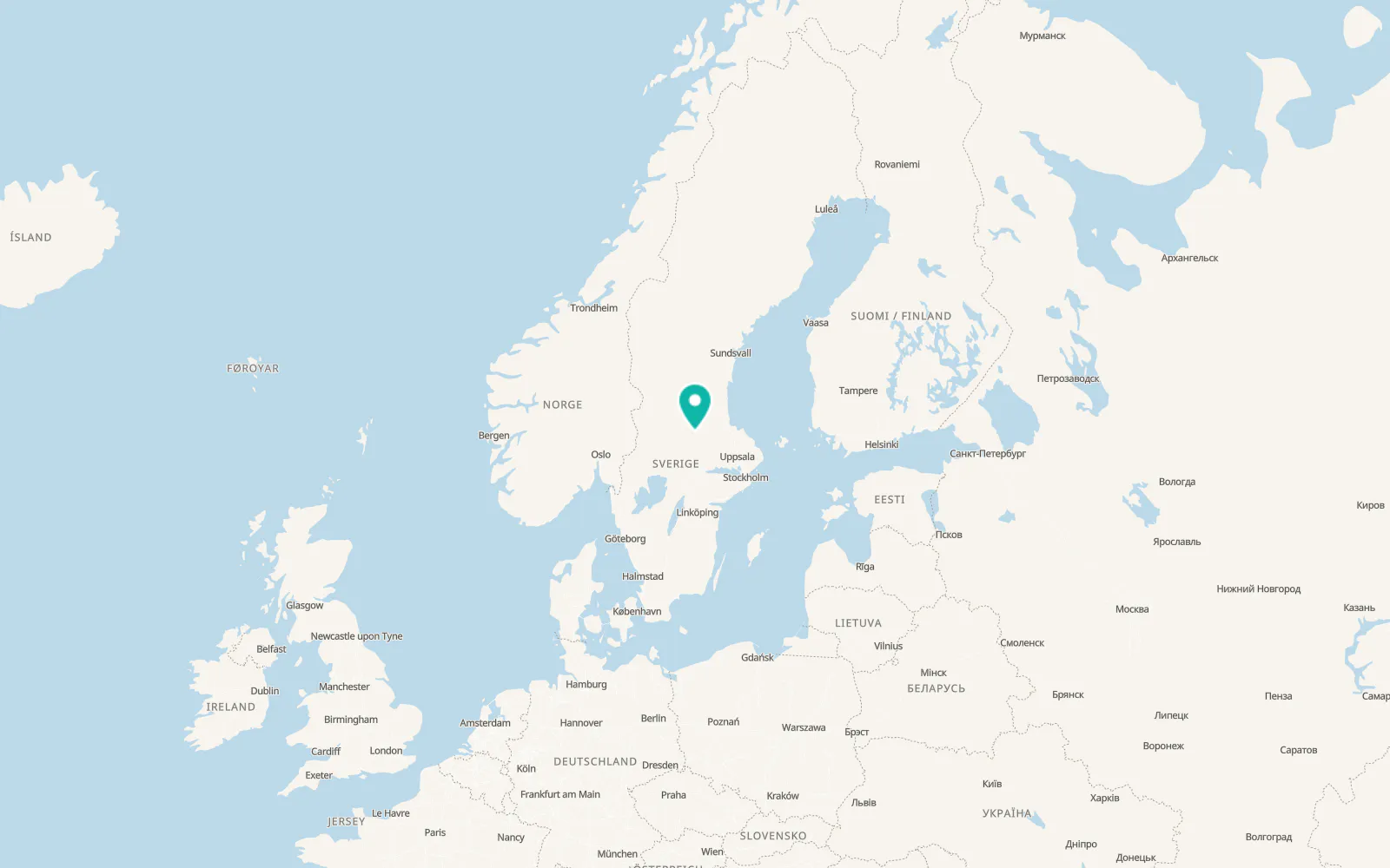 Map of Romme