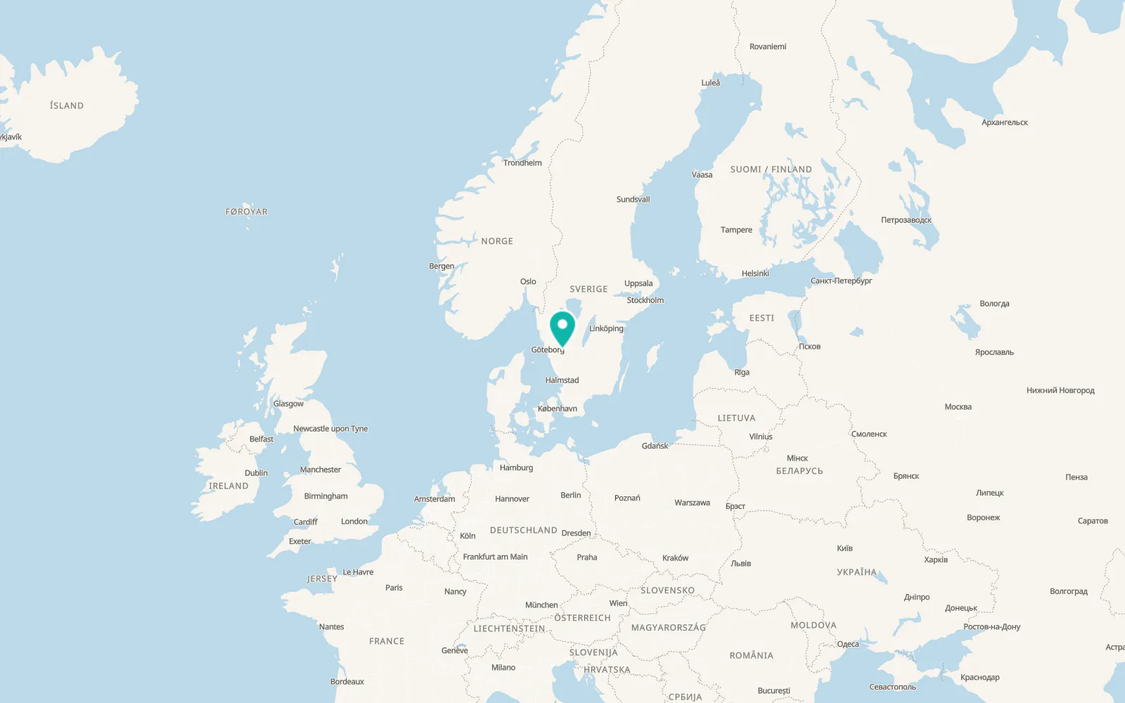 Map of Rydboholm