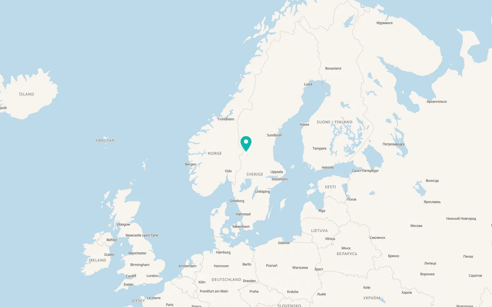 Map of Sälen