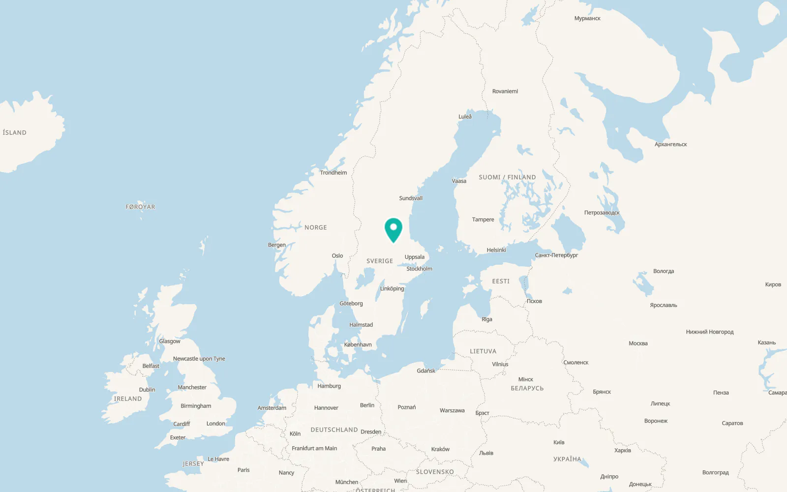 Map of Säter