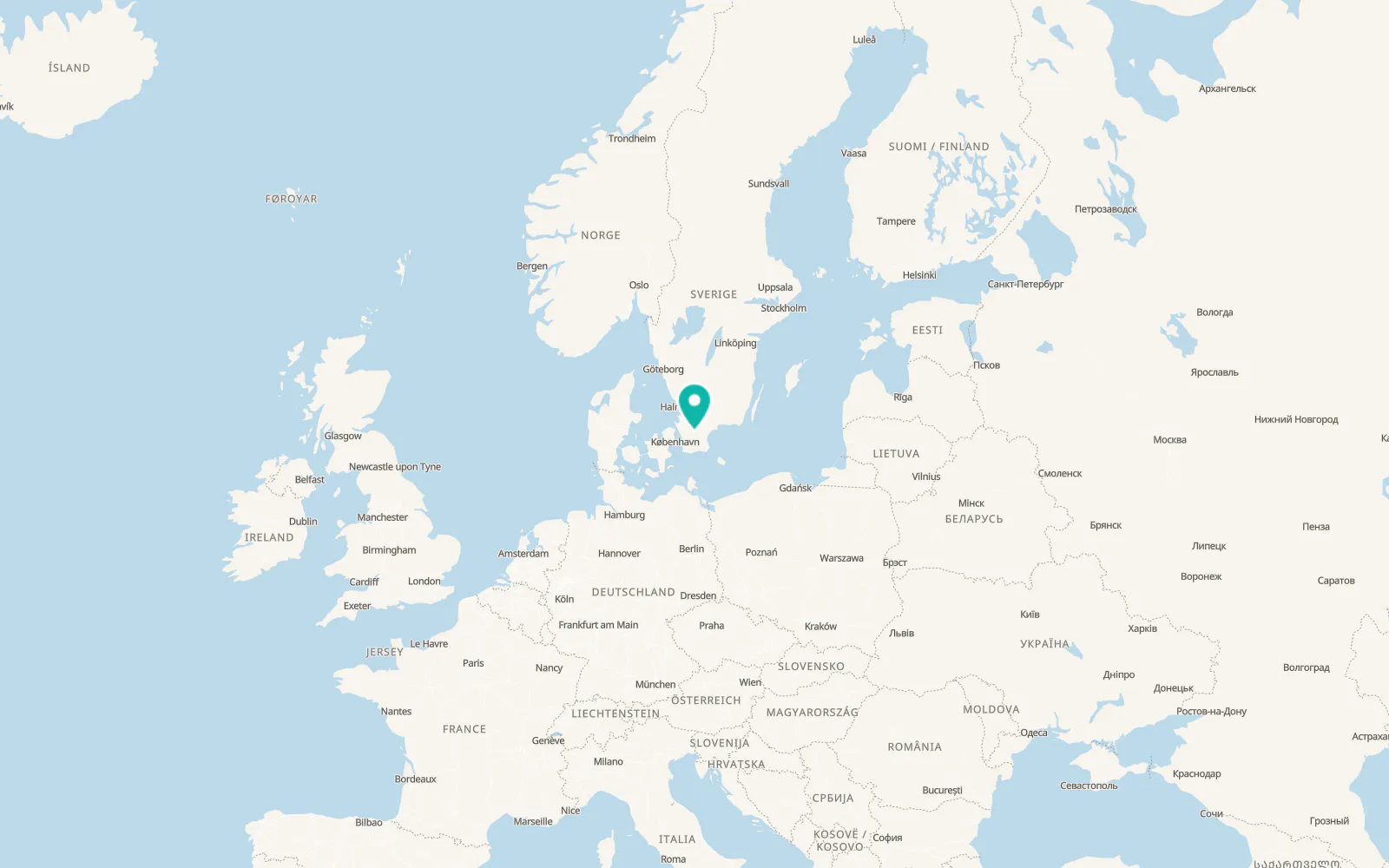 Map of Sätofta