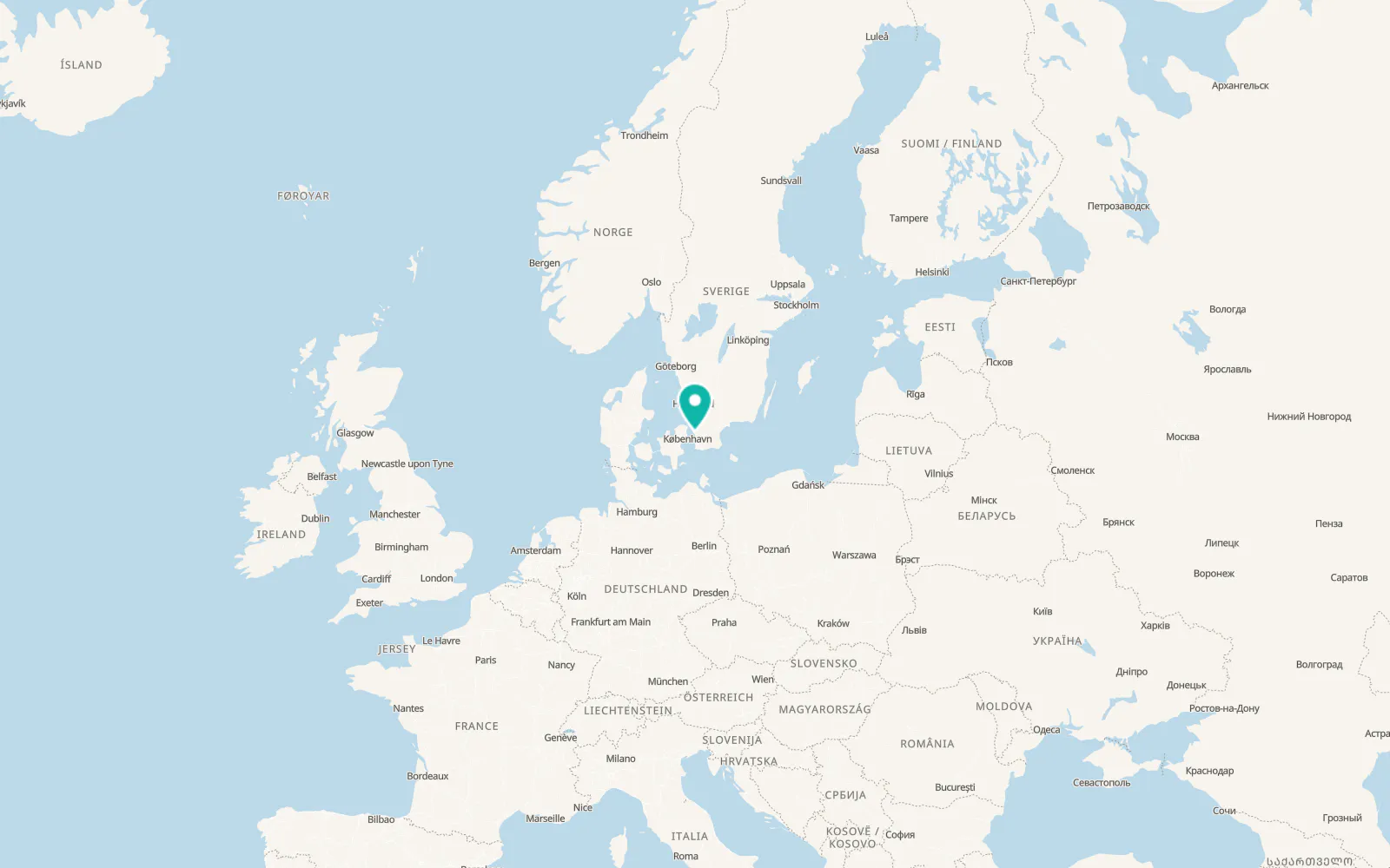 Map of Saxtorpsskogen