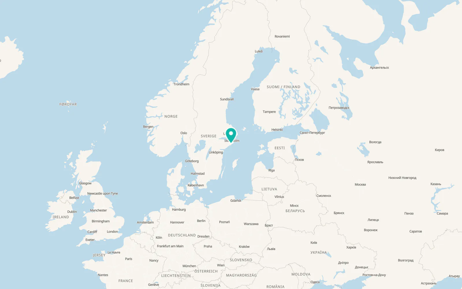 Map of Segersäng