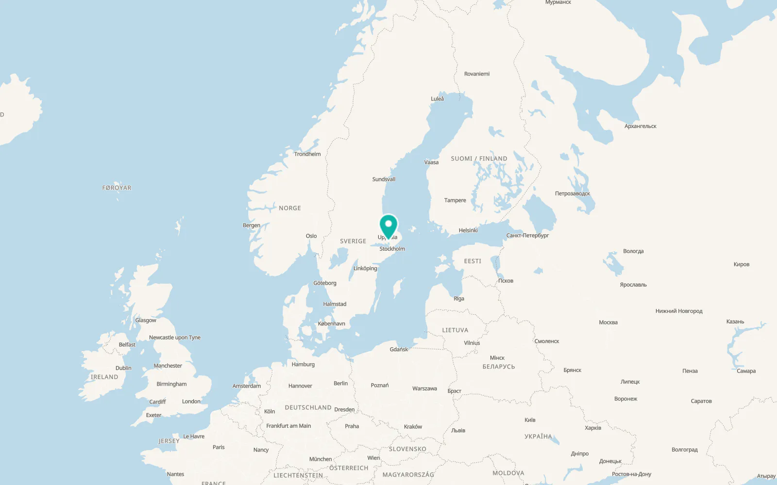 Map of Sigtuna