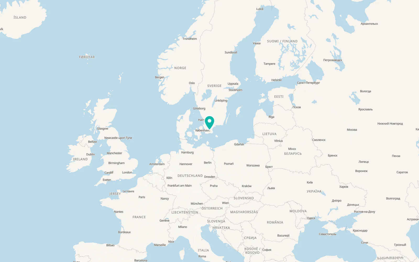 Map of Sjöbo