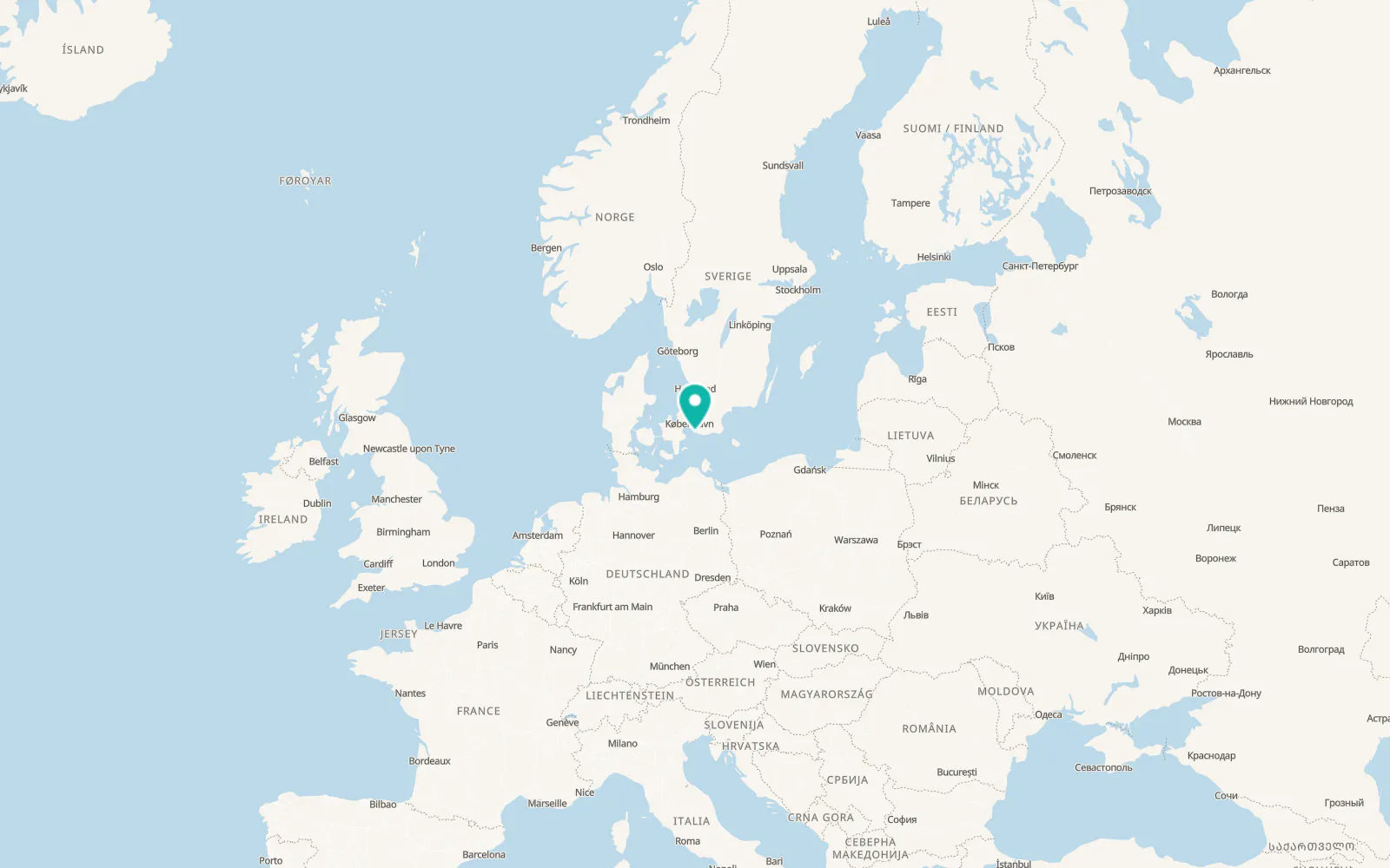 Map of Skanör med Falsterbo