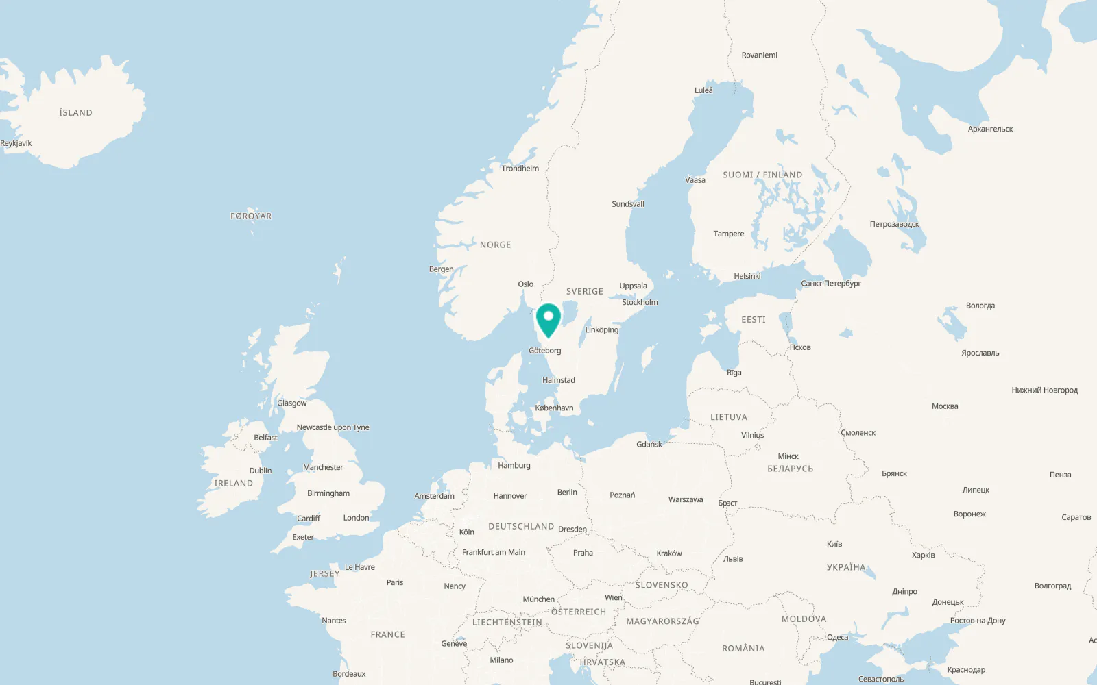 Map of Skepplanda