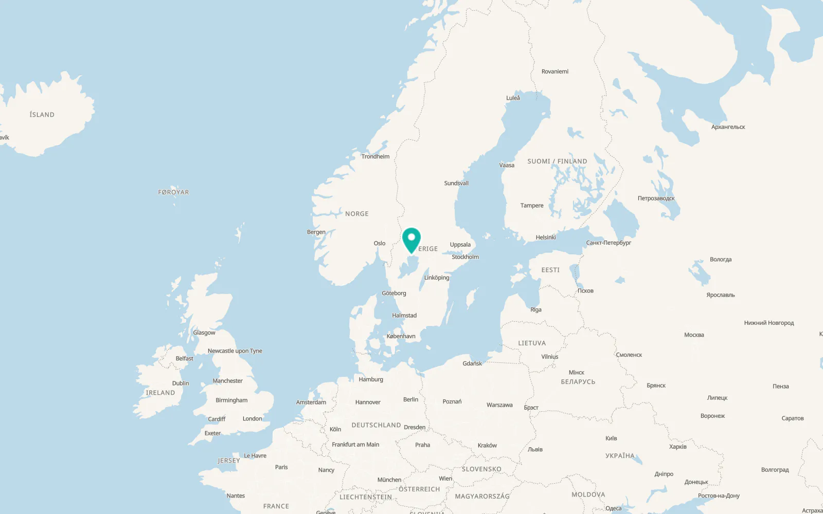Map of Skoghall
