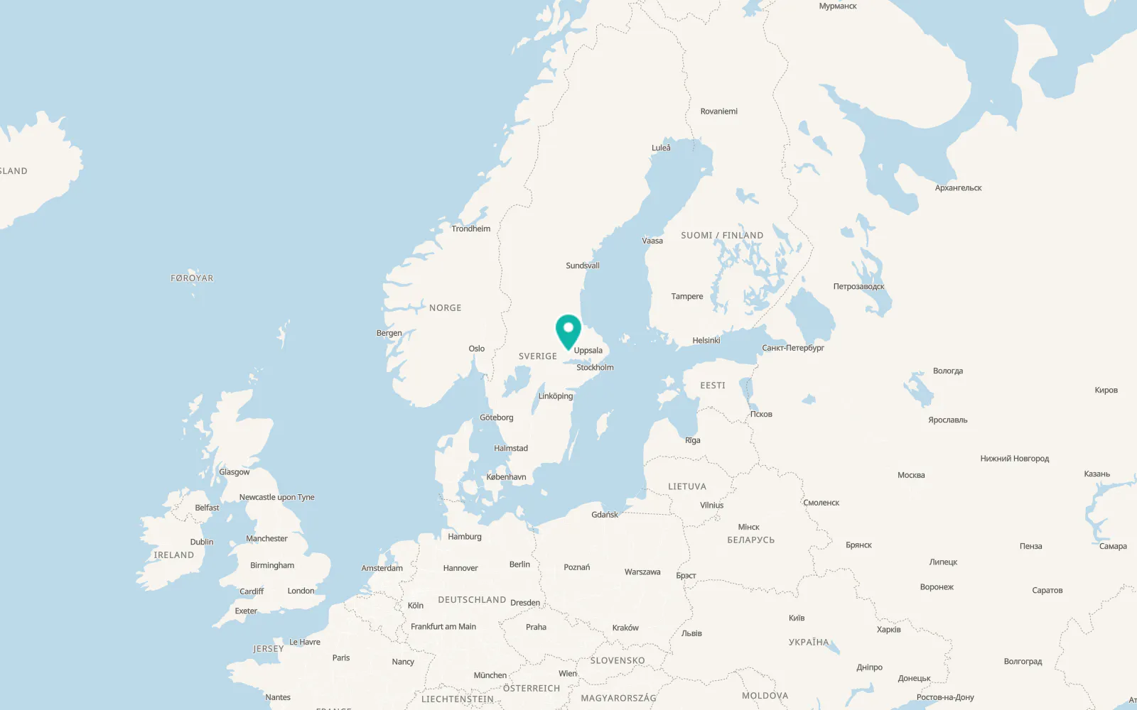 Map of Skultuna