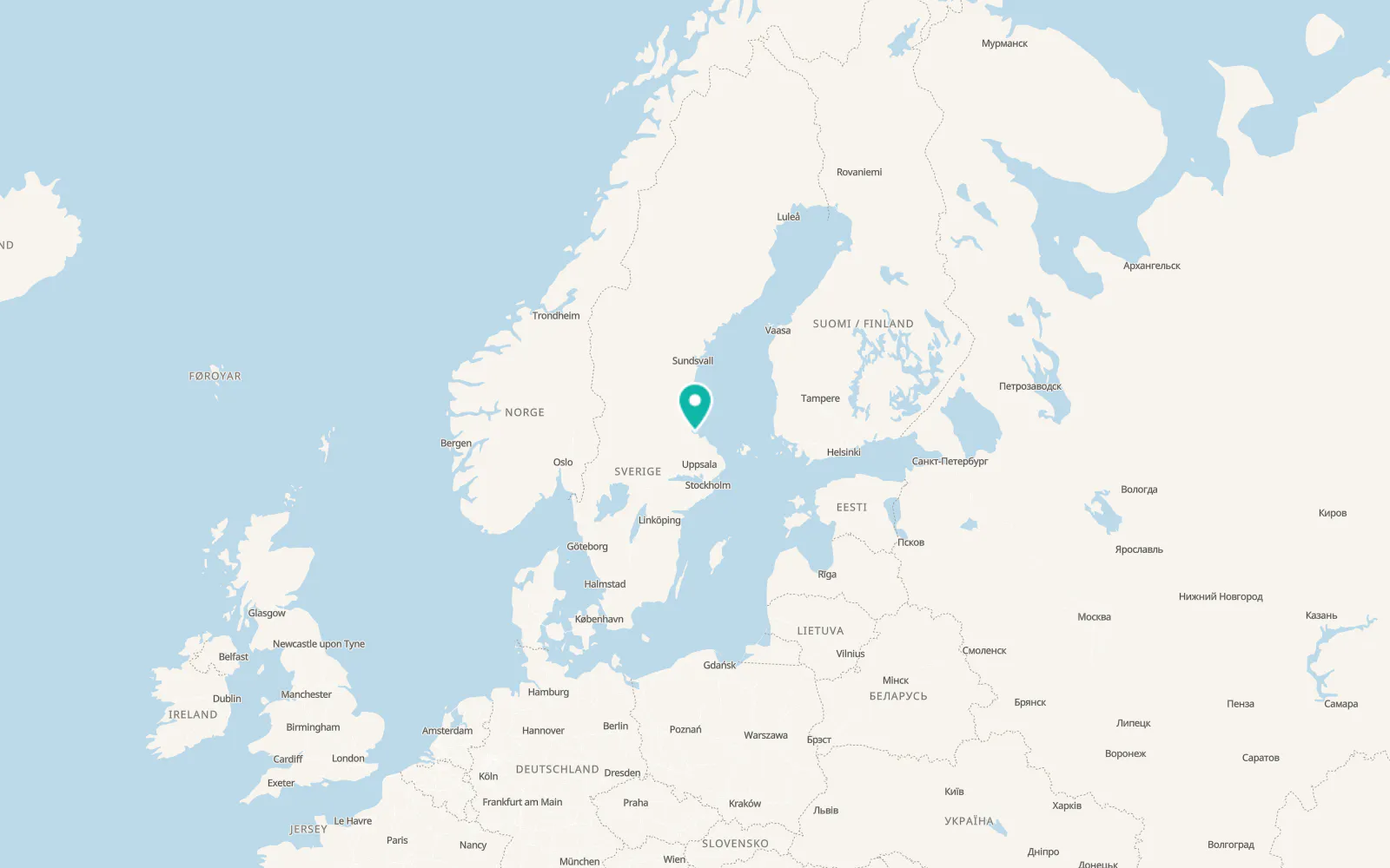 Map of Skutskär