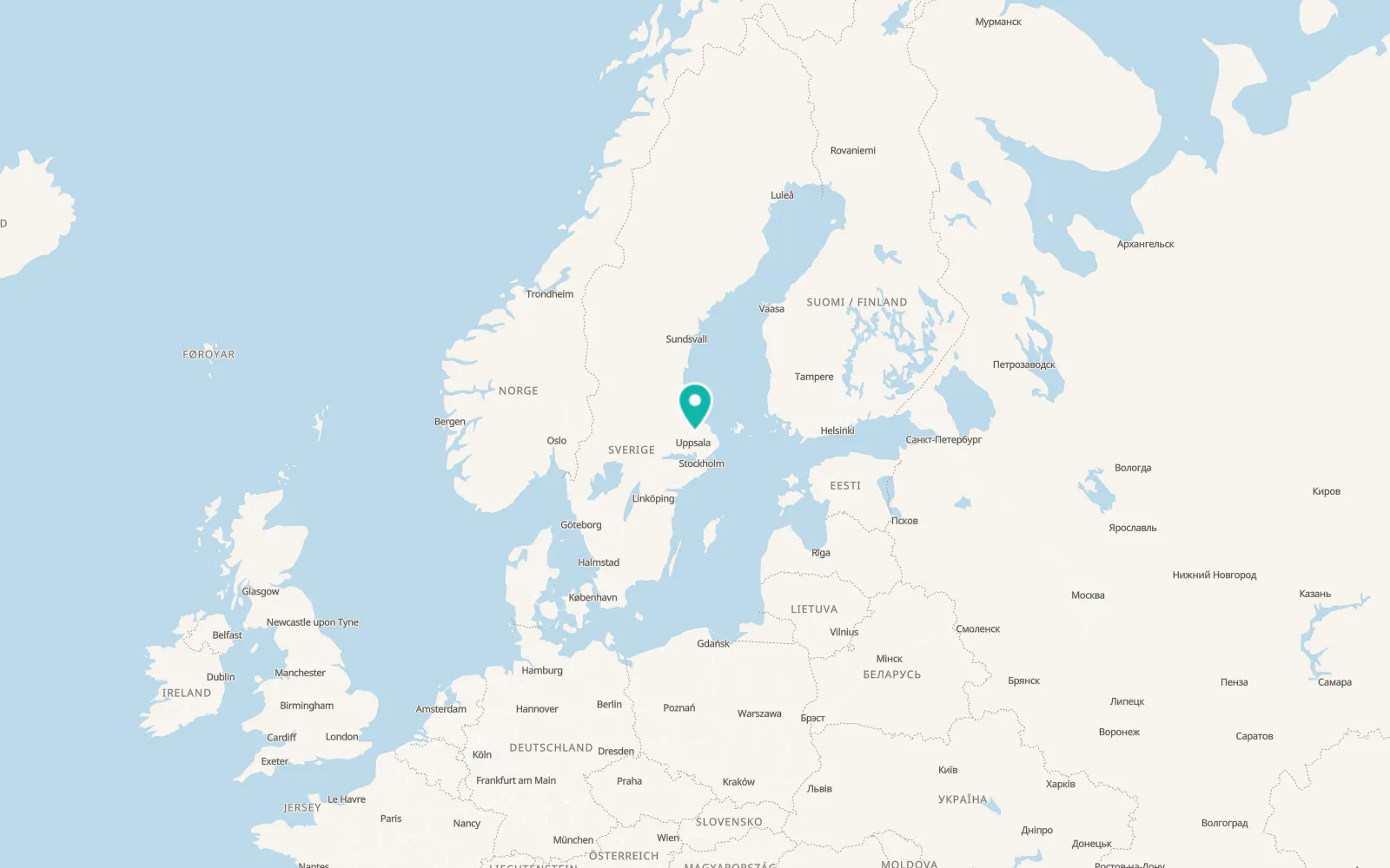 Map of Skyttorp