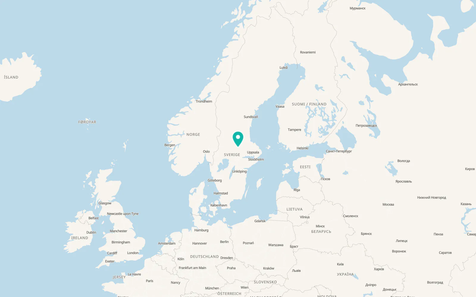 Map of Smedjebacken