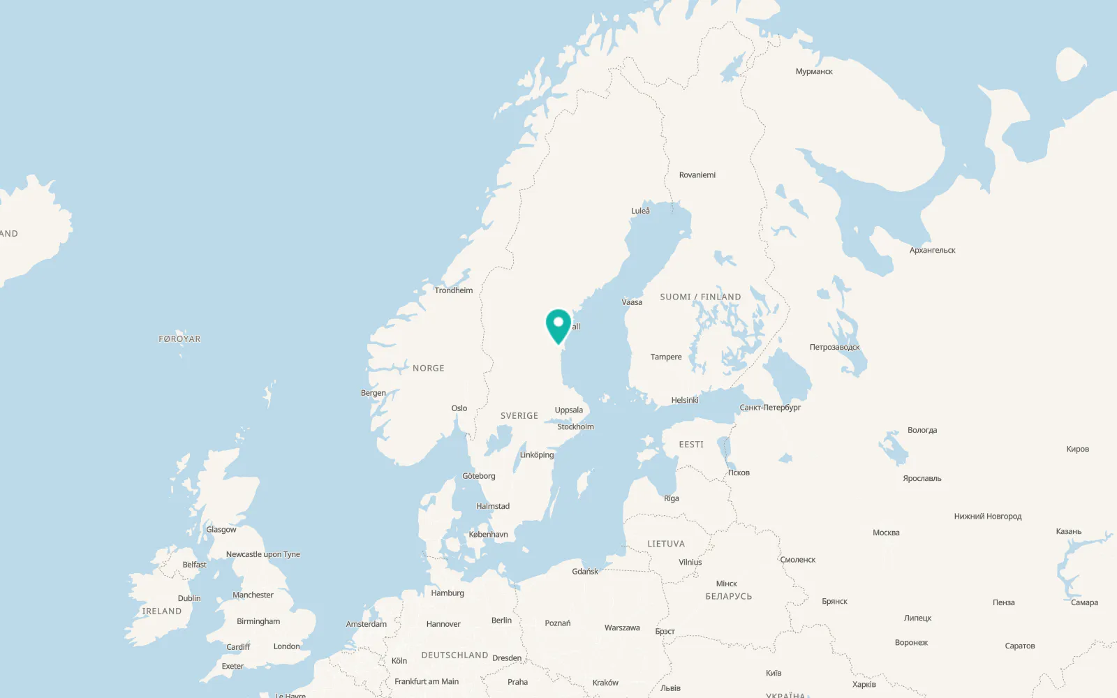 Map of Sörforsa