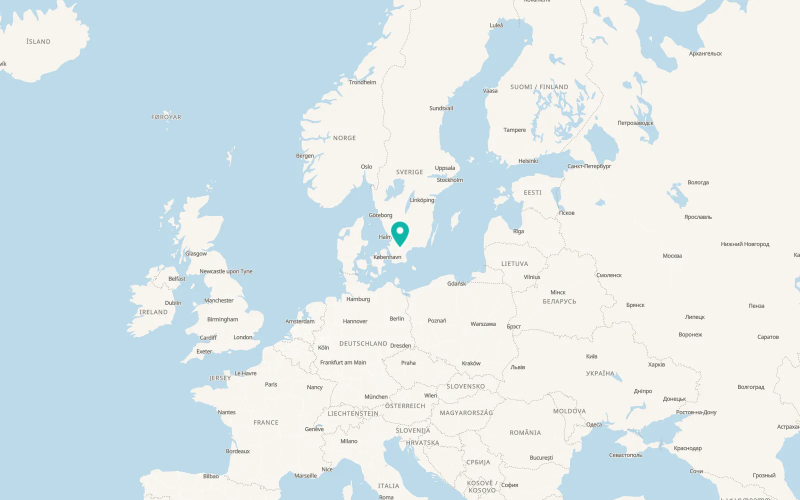 Map of Sösdala