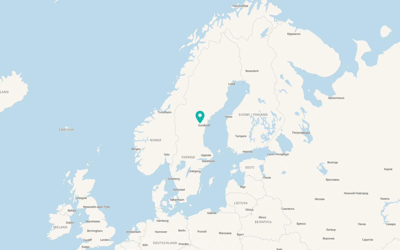 Map of Stöde