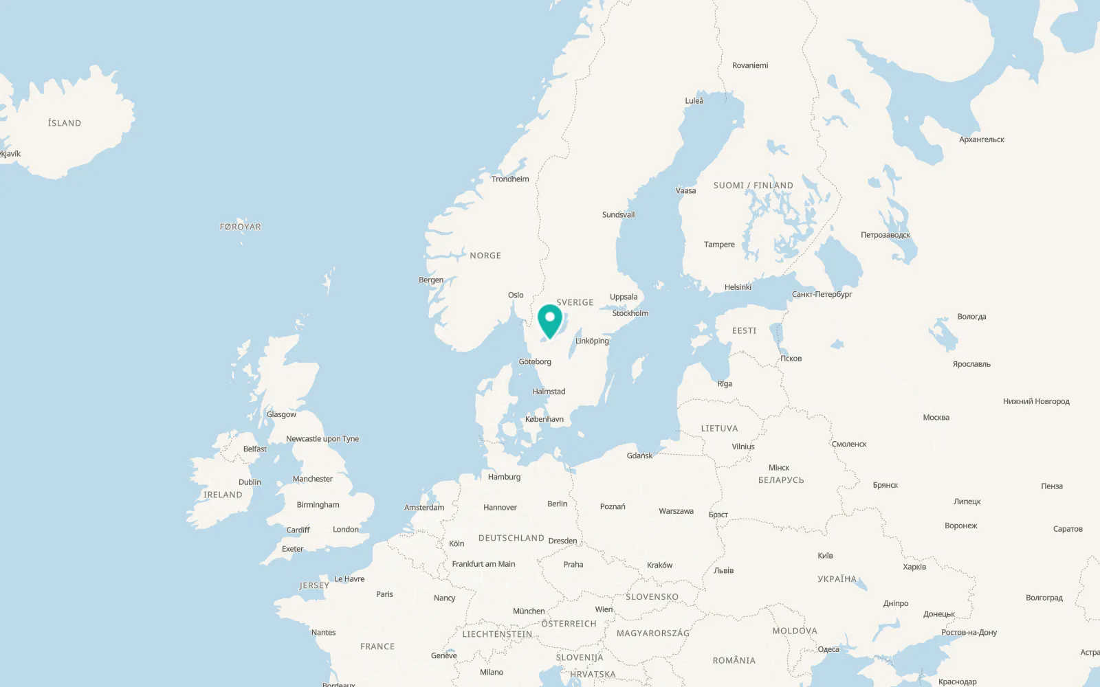 Map of Stora Levene