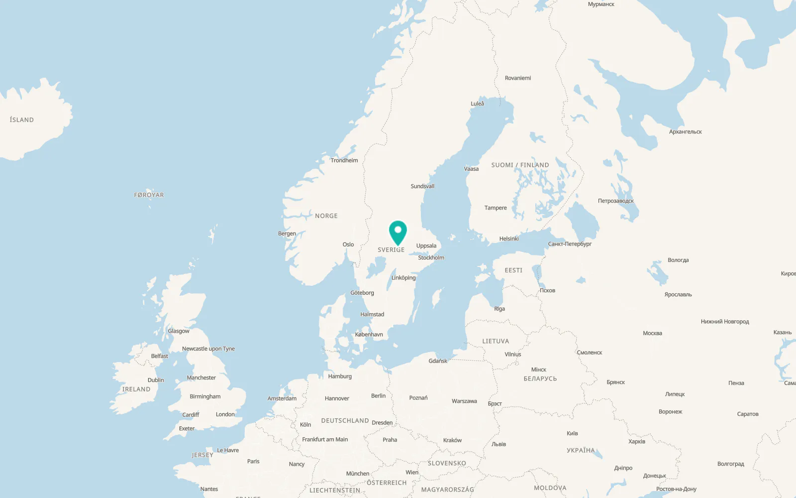 Map of Storå