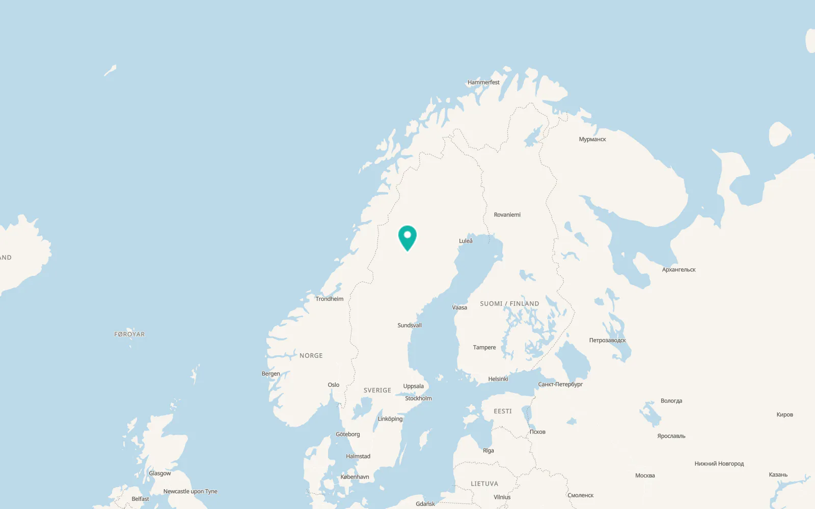 Map of Storuman