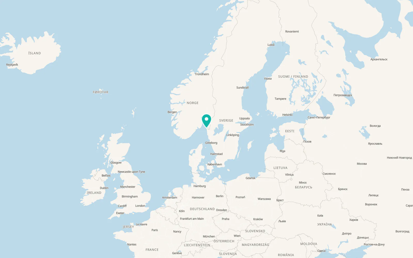 Map of Strömstad