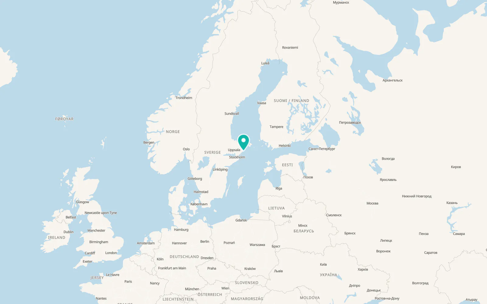 Map of Strömma