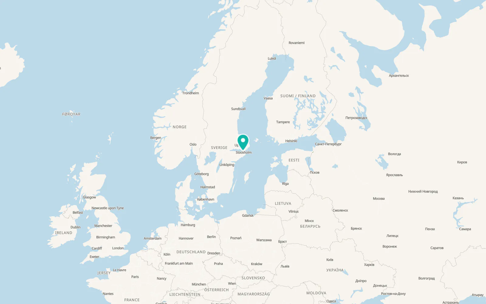 Map of Sundbyberg