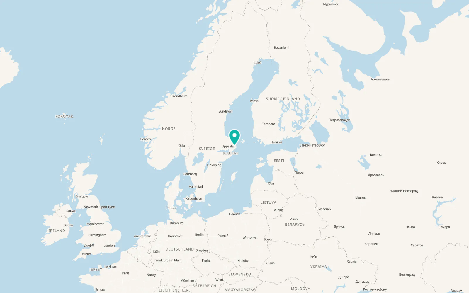 Map of Svanberga